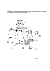 PUMP Diagram and Parts List for GDWF700V01BB  General Electric Dishwasher