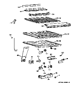 Compartment Separator Parts Diagram and Parts List for CTX18EABQRWW  Hotpoint Refrigerator
