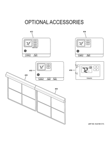 Optional Accessories Diagram and Parts List for AH12H15D3BK1  General Electric Air Conditioner