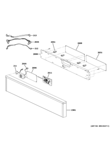 Control Parts Diagram and Parts List for ZSB9131N2SS  General Electric Microwave