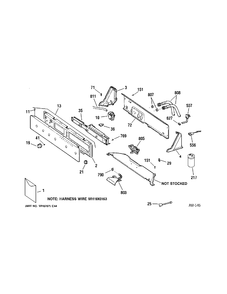 CONTROLS Diagram and Parts List for GHDRE526F0WW  General Electric Washer