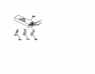 Wire Harness & Wiring Components Diagram and Parts List for 91195508990  Kenmore Range