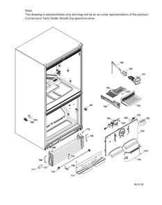 FZ FUNCTIONAL PARTS Diagram and Parts List for PNQ20KMHBFES  General Electric Refrigerator