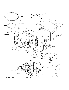 Oven Cavity Parts Diagram and Parts List for PEB7227AN4DD  General Electric Microwave