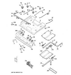 Part Location Diagram of WB18X20259 GE HARNESS SWITCHES