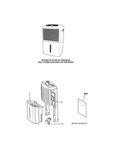 Dehumidifier Diagram and Parts List for APRL70LTL1  General Electric Dehumidifier