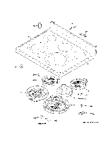 Cooktop Diagram and Parts List for JB750DJ9BB  General Electric Range
