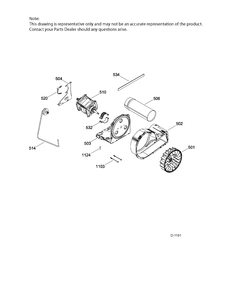 BLOWER & DRIVE Diagram and Parts List for GTMP280ED5WW  General Electric Dryer