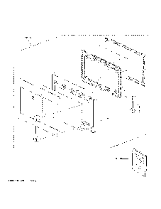 Door Parts Diagram and Parts List for JNM3184RP8SS  General Electric Microwave
