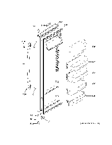 Fresh food door Diagram and Parts List for XSS25GGHRCBB  General Electric Refrigerator