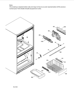 FZ BASKET Diagram and Parts List for PNR20KSEBFES  General Electric Refrigerator