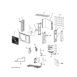 Part Location Diagram of WJ35X34106 GE WIRING HARNESS