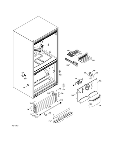 FZ FUNCTIONAL PARTS Diagram and Parts List for ADRF0MBZGRWW  General Electric Refrigerator