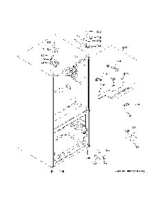 Case Parts Diagram and Parts List for GNE27JGMTFWW  General Electric Refrigerator