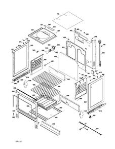 BODY PARTS Diagram and Parts List for JCGBS23DET2BB  General Electric Range