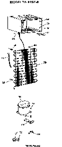 Unit Parts Diagram and Parts List for TA14SFB  General Electric Refrigerator