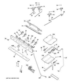 Part Location Diagram of 31-11150 GE Pm Install Instructions