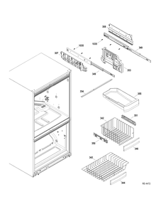 FZ SHELVES Diagram and Parts List for PDRS0MBYELSS  General Electric Refrigerator