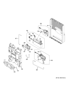 BEVERAGE DISPENSER Diagram and Parts List for CFE28UELCDS  General Electric Refrigerator