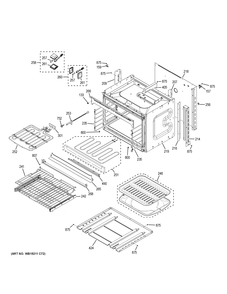 LOWER OVEN Diagram and Parts List for ZEK7500SH1SS  General Electric Wall Oven