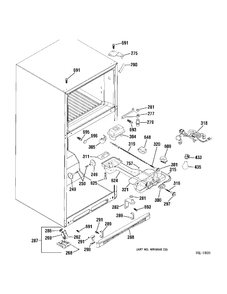 FF SECTION Diagram and Parts List for 38489KBSARSS  General Electric Refrigerator