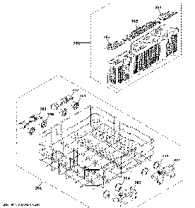 Lower Rack Assembly Diagram and Parts List for GDT645SYN5FS  General Electric Dishwasher
