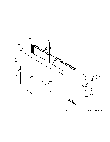 Freezer Door Diagram and Parts List for GFD28GELLDS  General Electric Refrigerator