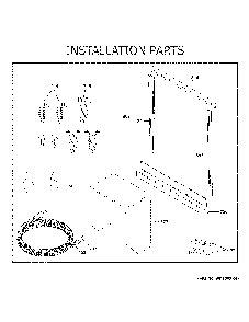 Installation parts Diagram and Parts List for CDT805P2N2S1  General Electric Dishwasher