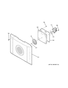 CONVECTION FAN Diagram and Parts List for JB655DK2CC  General Electric Range