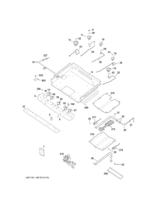 Gas & Burner Parts Diagram and Parts List for JGB650SEF3SS  General Electric Range