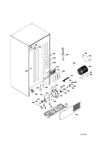 SEALED SYSTEM & MOTHERBOARD Diagram and Parts List for PNR22MSEAFES  General Electric Refrigerator