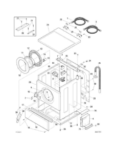 Part Location Diagram of WG04F05130 GE CONTROL BOARD TEMPERATURE AUTO