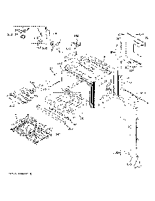 Upper Oven Diagram and Parts List for JKD5000DN3BB  General Electric Wall Oven