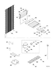 SYSTEM PARTS Diagram and Parts List for MTR09YAWAWW  General Electric Refrigerator