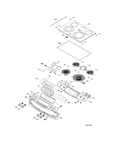 Part Location Diagram of WS01F00410 GE HARNESS CONTROL PANEL