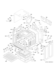 Body Parts Diagram and Parts List for JGB700DEJ2BB  General Electric Range