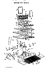 Unit Parts Diagram and Parts List for CTX18CHB  Hotpoint Refrigerator