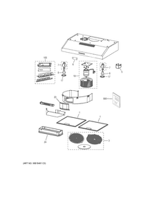 Part Location Diagram of 49-80783 GE Use & care manual