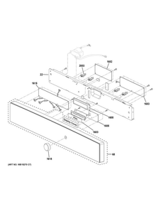 Control Parts Diagram and Parts List for PWB7027SL1SS  General Electric Microwave