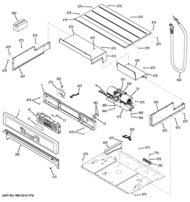 Part Location Diagram of WB07X25954 GE CONTROL PANEL