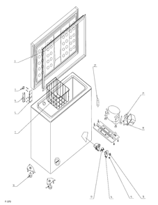 FREEZER Diagram and Parts List for MCM7FXAWW  General Electric Freezer
