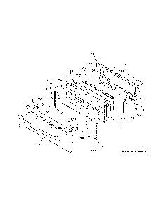 Upper Door Diagram and Parts List for PS960YP2FS  General Electric Range