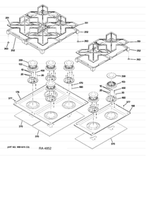 COOKTOP Diagram and Parts List for ZDP486NDP7SS  General Electric Range