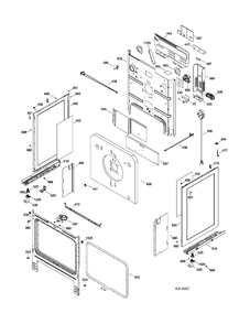 Part Location Diagram of WS01F01677 GE INJET TOP BURNER
