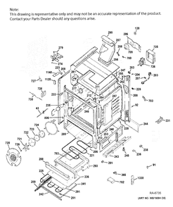 BODY PARTS Diagram and Parts List for CCGS985SETASS  General Electric Range