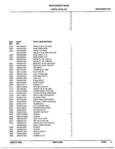 Cabinet Page 2 Diagram and Parts List for SIG140060B  General Electric Refrigerator