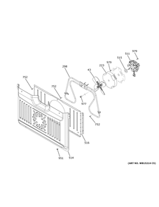 Convection Fan Diagram and Parts List for CTD90DP3N1D1  General Electric Range