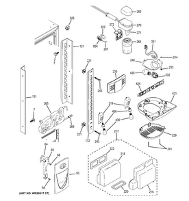 Fresh Food Section Diagram and Parts List for CNS23SSHAFSS  General Electric Refrigerator