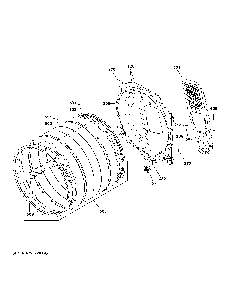 Drum Diagram and Parts List for GFV55ESSN0WW  General Electric Dryer