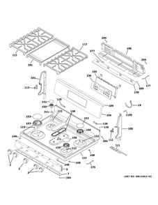 Part Location Diagram of WB32X37885 GE Gasket panel manifold